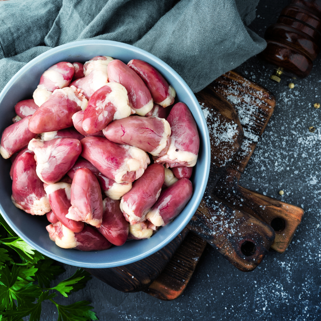 Pasture-Raised Chicken Hearts