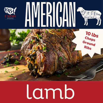 DEPOSIT American Lamb - 10 lbs of Premium Grass-finished Lamb