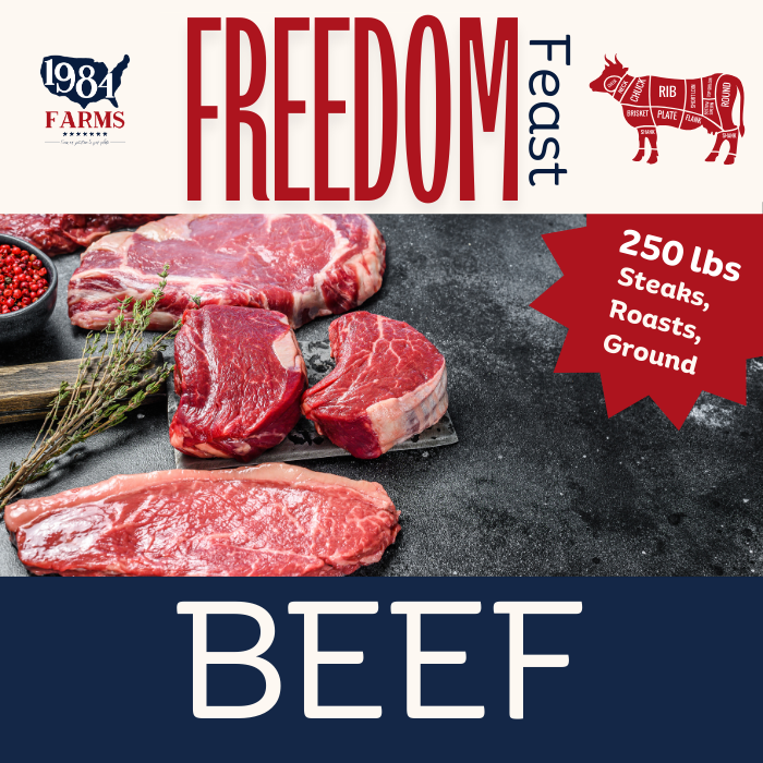 DEPOSIT Freedom Feast - 250 lbs of GrassFinished Beef