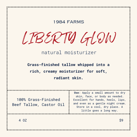 Liberty Glow – Whipped Tallow Moisturizer (4 oz)